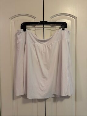 Lane Bryant White Circle Skort - Flared Skater Style